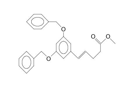 trans-5-(3,5-Dibenzyloxy-phenyl)-4-pentenoic acid, methyl ester