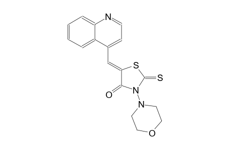 4-thiazolidinone, 3-(4-morpholinyl)-5-(4-quinolinylmethylene)-2-thioxo-, (5Z)-