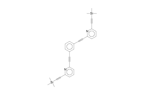2-[(Trimethylsilyl)ethynyl]-6-([3-((6-[(trimethylsilyl)ethynyl]-2-pyridinyl)ethynyl)phenyl]ethynyl)pyridine