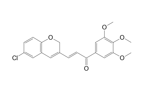 (E)-3-(6-Chloro-2H-chromen-3-yl)-1-(3,4,5-trimethoxyphenyl)-prop-2-en-1-one
