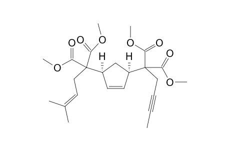 cis-3-[1,1-Bis(methoxycarbonyl)-4-methyl-3-pentenyl]-5-[1,1-bis(methoycarbonyl)-3-pentynyl]cyclopentene