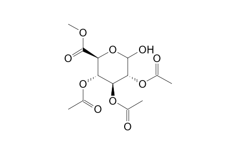 (2S,3S,4S,5R)-3,4,5-triacetoxy-6-hydroxy-tetrahydropyran-2-carboxylic acid methyl ester