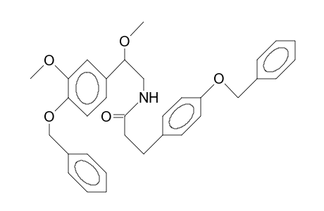 N-[2-(4-Benzyloxy-3-methoxy-phenyl)-2-methoxyethyl]-3-(4-benzyloxy-phenyl)-propionamide
