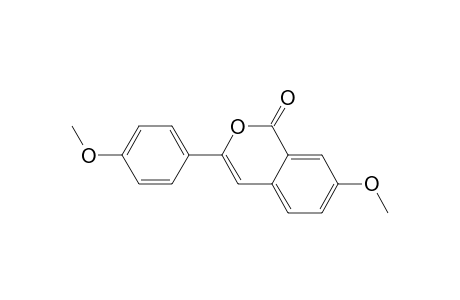 3-(4-Methoxyphenyl)-7-methoxy-2-benzopyran-1(1H)-one