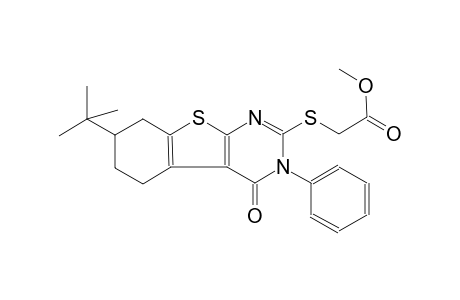 acetic acid, [[7-(1,1-dimethylethyl)-3,4,5,6,7,8-hexahydro-4-oxo-3-phenylbenzo[4,5]thieno[2,3-d]pyrimidin-2-yl]thio]-, methyl ester