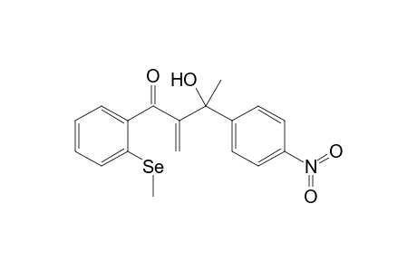 2-methylidene-1-(2-methylselanylphenyl)-3-(4-nitrophenyl)-3-oxidanyl-butan-1-one