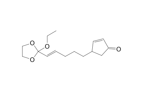 4-[(E)-5-(Ethoxycarbonyl)pent-4-enyl]cyclopent-2-enone ethylene ketal