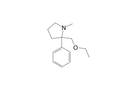 Pyrrolidine, 2-(ethoxymethyl)-1-methyl-2-phenyl-