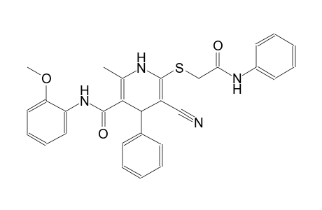 3-pyridinecarboxamide, 5-cyano-1,4-dihydro-N-(2-methoxyphenyl)-2-methyl-6-[[2-oxo-2-(phenylamino)ethyl]thio]-4-phenyl-