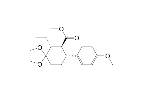 Methyl (6R*,7S*,8R*)-6-Ethyl-8-(4'-methoxyphenyl)-1,4-dioxaspiro[4.5]decane-7-caeboxylate