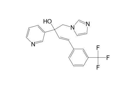 (3E)-1-(1H-imidazol-1-yl)-2-(pyridin-3-yl)-4-[3-(trifluoromethyl)phenyl]but-3-en-2-ol