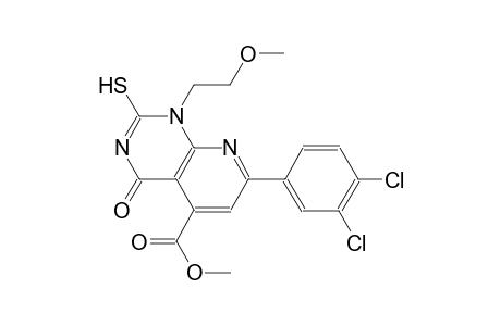 pyrido[2,3-d]pyrimidine-5-carboxylic acid, 7-(3,4-dichlorophenyl)-1,4-dihydro-2-mercapto-1-(2-methoxyethyl)-4-oxo-, methyl ester