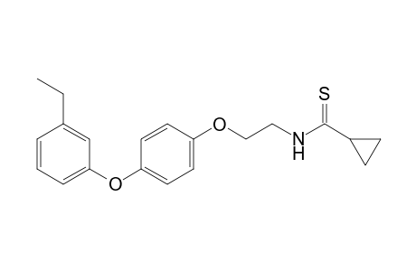 Cyclopropanecarbothioamide, N-[2-[4-(3-ethylphenoxy)phenoxy]ethyl]-
