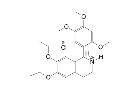 isoquinolinium, 6,7-diethoxy-1,2,3,4-tetrahydro-1-(2,4,5-trimethoxyphenyl)-, chloride
