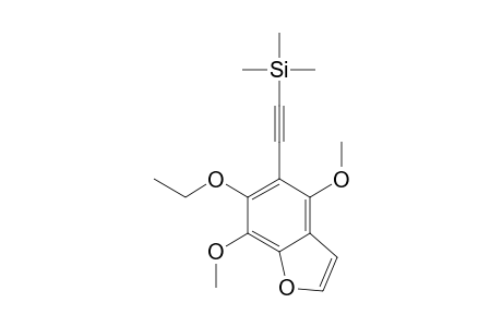 4,7-Dimethoxy-6-ethoxy-5-[2-(trimethylsilyl)-1-ethynyl]benzofuran