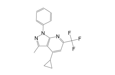 1H-pyrazolo[3,4-b]pyridine, 4-cyclopropyl-3-methyl-1-phenyl-6-(trifluoromethyl)-