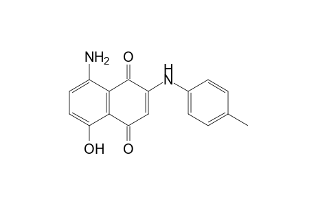 5-Amino-3-(p-toluidino)-8-hydroxy-1,4-naphthoquinone