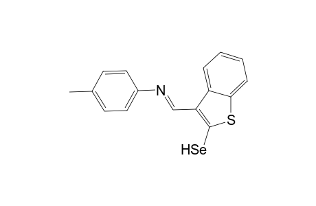 3-((E)-[(4-Methylphenyl)imino]methyl)-1-benzothiophene-2-selenol