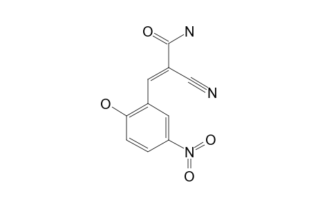 2-CYANO-3-(2-HYDROXY-5-NITROPHENYL)-PROP-2-ENE-1-CARBOXAMIDE