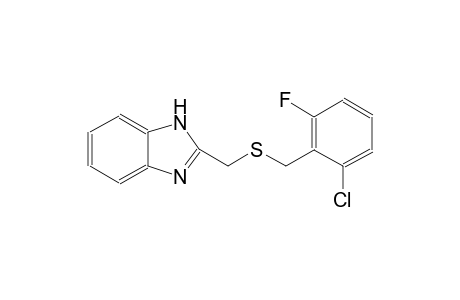 1H-benzimidazole, 2-[[[(2-chloro-6-fluorophenyl)methyl]thio]methyl]-