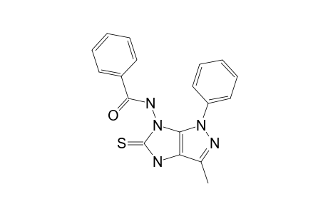 6-BENZAMIDO-3-METHYL-1-PHENYLIMIDAZO-[4,5-C]-PYRAZOLE-5-THIONE
