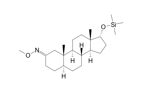 17.ALPHA.-[(TRIMETHYLSILYL)OXY]-5.ALPHA.-ANDROSTAN-2-ONE(2-O-METHYLOXIME)