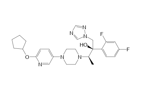 (2R,3R)-3-(4-(6-(cyclopentyloxy)pyridin-3-yl)piperazin-1-yl)-2-(2,4-difluorophenyl)-1-(1H-1,2,4-triazol-1-yl)butan-2-ol