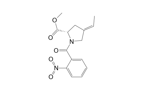 Methyl (2S)-(E,Z)-N-(2-nitrobenzoyl)-4-ethylidene-pyrrolidine-2-carboxylate