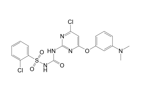 Benzenesulfonamide, 2-chloro-N-[[[4-chloro-6-[3-(dimethylamino)phenoxy]-2-pyrimidinyl]amino]carbonyl]-