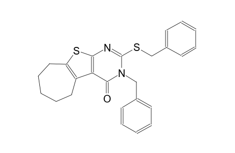 3-benzyl-2-(benzylsulfanyl)-3,5,6,7,8,9-hexahydro-4H-cyclohepta[4,5]thieno[2,3-d]pyrimidin-4-one