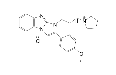 1-{3-[2-(4-methoxyphenyl)-1H-imidazo[1,2-a]benzimidazol-1-yl]propyl}pyrrolidinium chloride