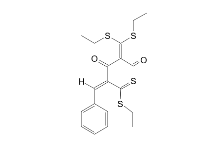 ETHYL-(4-E)-5-PHENYL-3-OXO-1,1-DI-(ETHYLTHIO)-1,4-PENTADIENE-2-CARBALDEHYDE-4-DITHIOCARBOXYLATE