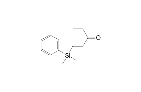 3-Pentanone, 1-(dimethylphenylsilyl)-