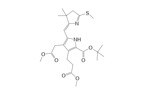 tert-Butyl (Z)-8-(2-methoxycarbonylethyl)-7-(methoxycarbonylmethyl)-3,3-dimethyl-1-methylthio-2,3,-dihydrodipyrrole-9-carboxylate