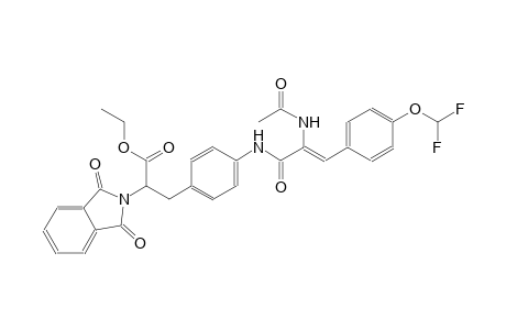 1H-isoindole-2-acetic acid, alpha-[[4-[[(2Z)-2-(acetylamino)-3-[4-(difluoromethoxy)phenyl]-1-oxo-2-propenyl]amino]phenyl]methyl]-2,3-dihydro-1,3-dioxo-, ethyl ester