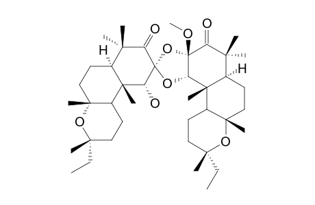 (2R)-8,13-epoxy-2,2-(8',13'-epoxy-2'b-methoxy-3'-oxolabdane-1'a,2'a-diyldioxy)-1a-hydroxylabdan-3-one