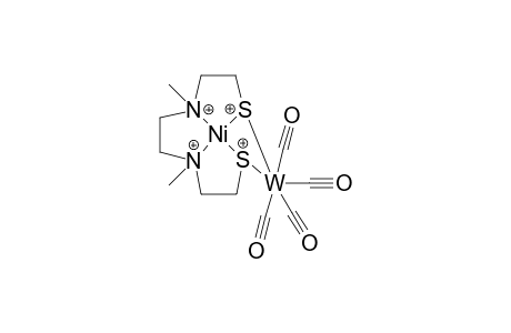 [N,N'-Dimethyl-N,N'-bis(.beta.mercaptoethyl)ethylenediaminenickel]-S,S'-(tetracarbonyltungsten) complex