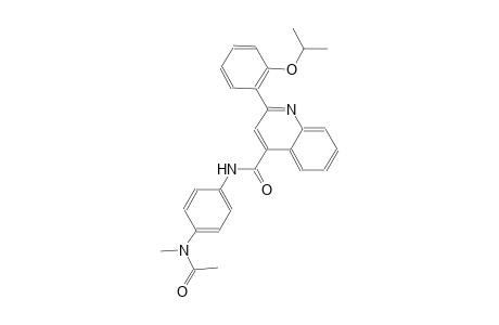 N-{4-[acetyl(methyl)amino]phenyl}-2-(2-isopropoxyphenyl)-4-quinolinecarboxamide