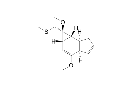 (1S*,1a.beta.,3a.alpha.,6a.alpha.,6b.beta.)-1,3-Dimethoxy-1-methylthiomethyl-1,1a,3a,6,6a,6b-hexahydrocyclopropa[e]indene