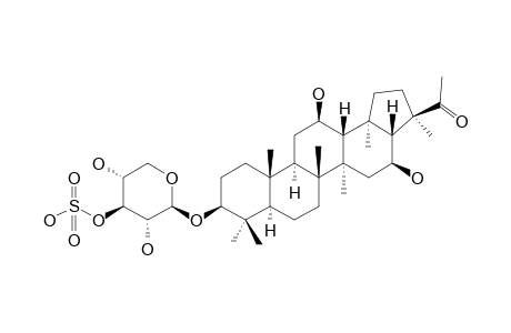 SPERGULIN-A;3-O-(BETA-D-XYLOPYRANOSYL-4-SULPHATE)-SPERGULAGENIN-A