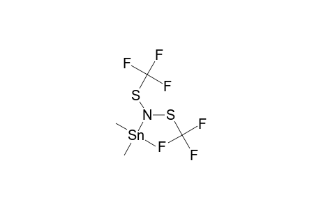1,1,1-trifluoro-N-(trifluoromethylthio)-N-trimethylstannylmethanesulfenamide