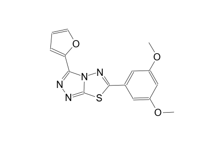 [1,2,4]triazolo[3,4-b][1,3,4]thiadiazole, 6-(3,5-dimethoxyphenyl)-3-(2-furanyl)-