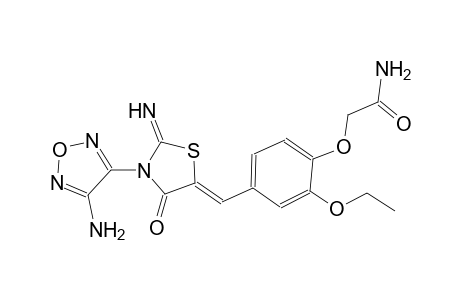 acetamide, 2-[4-[(Z)-[3-(4-amino-1,2,5-oxadiazol-3-yl)-2-imino-4-oxo-5-thiazolidinylidene]methyl]-2-ethoxyphenoxy]-