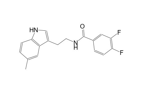 3,4-difluoro-N-[2-(5-methyl-1H-indol-3-yl)ethyl]benzamide
