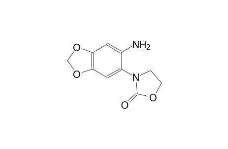 2-oxazolidinone, 3-(6-amino-1,3-benzodioxol-5-yl)-