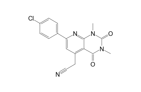 2-[7-(4-chlorophenyl)-1,3-dimethyl-2,4-bis(oxidanylidene)pyrido[2,3-d]pyrimidin-5-yl]ethanenitrile