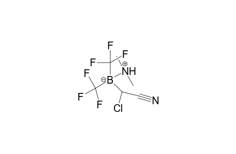 Acetonitrile, 2-chloro-2-[dimethylamine(N-B)bis(trifluoromethyl)boryl]-