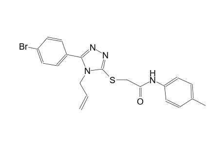 2-{[4-allyl-5-(4-bromophenyl)-4H-1,2,4-triazol-3-yl]sulfanyl}-N-(4-methylphenyl)acetamide