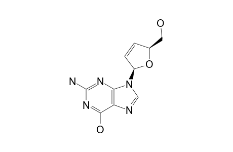 9-(2,3-DIDEOXY-BETA-D-GLYCERO-PENT-2-ENOFURANOSYL)-GUANINE