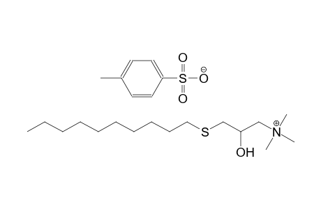 3-(decylsulfanyl)-2-hydroxy-N,N,N-trimethyl-1-propanaminium 4-methylbenzenesulfonate
